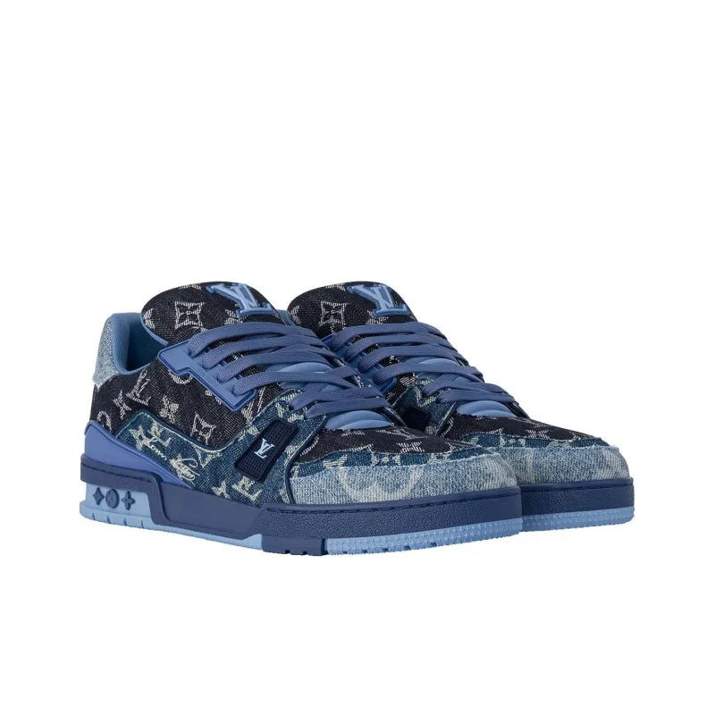 LIV Denim Trainer Low Top Skateboard Shoes