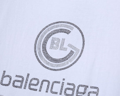 B*L3NC14G Strass Logo T-shirt