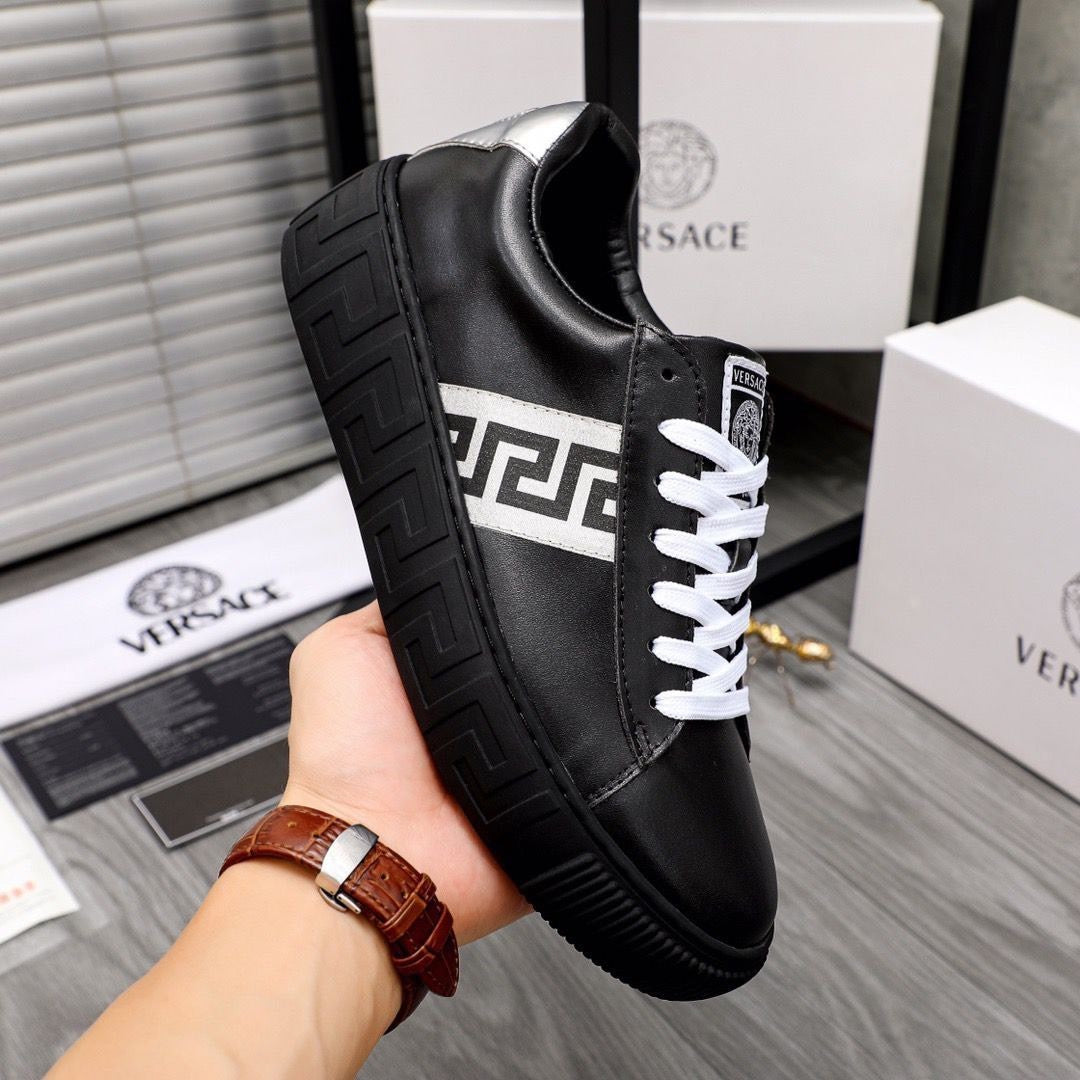 VR*SC Greca Black Silver Sneakers