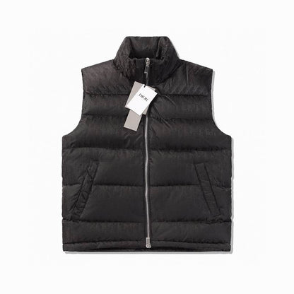 Sleeveless Oblique Logo Down Jacket