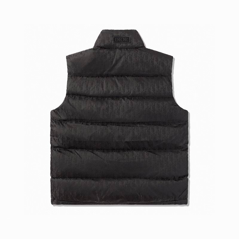 Sleeveless Oblique Logo Down Jacket