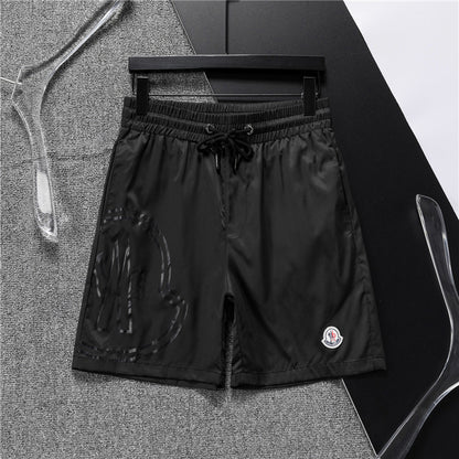 M*NCLR Embroidered Patched Logo Swim Shorts