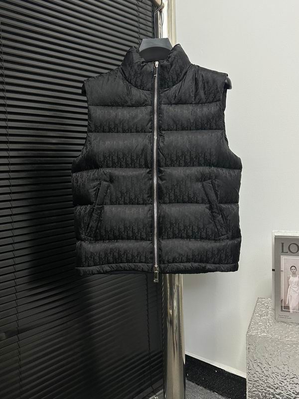 Sleeveless Oblique Logo Down Jacket