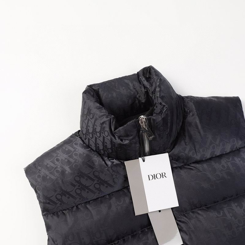 Sleeveless Oblique Logo Down Jacket