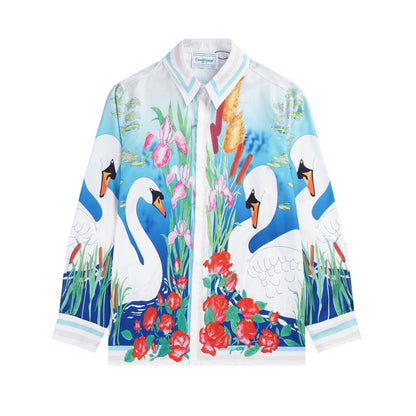 Le Lac Tranquille Silk Shirt