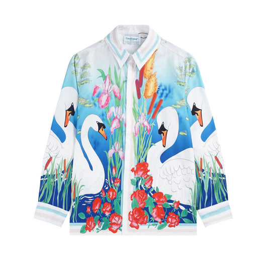 Le Lac Tranquille Silk Shirt