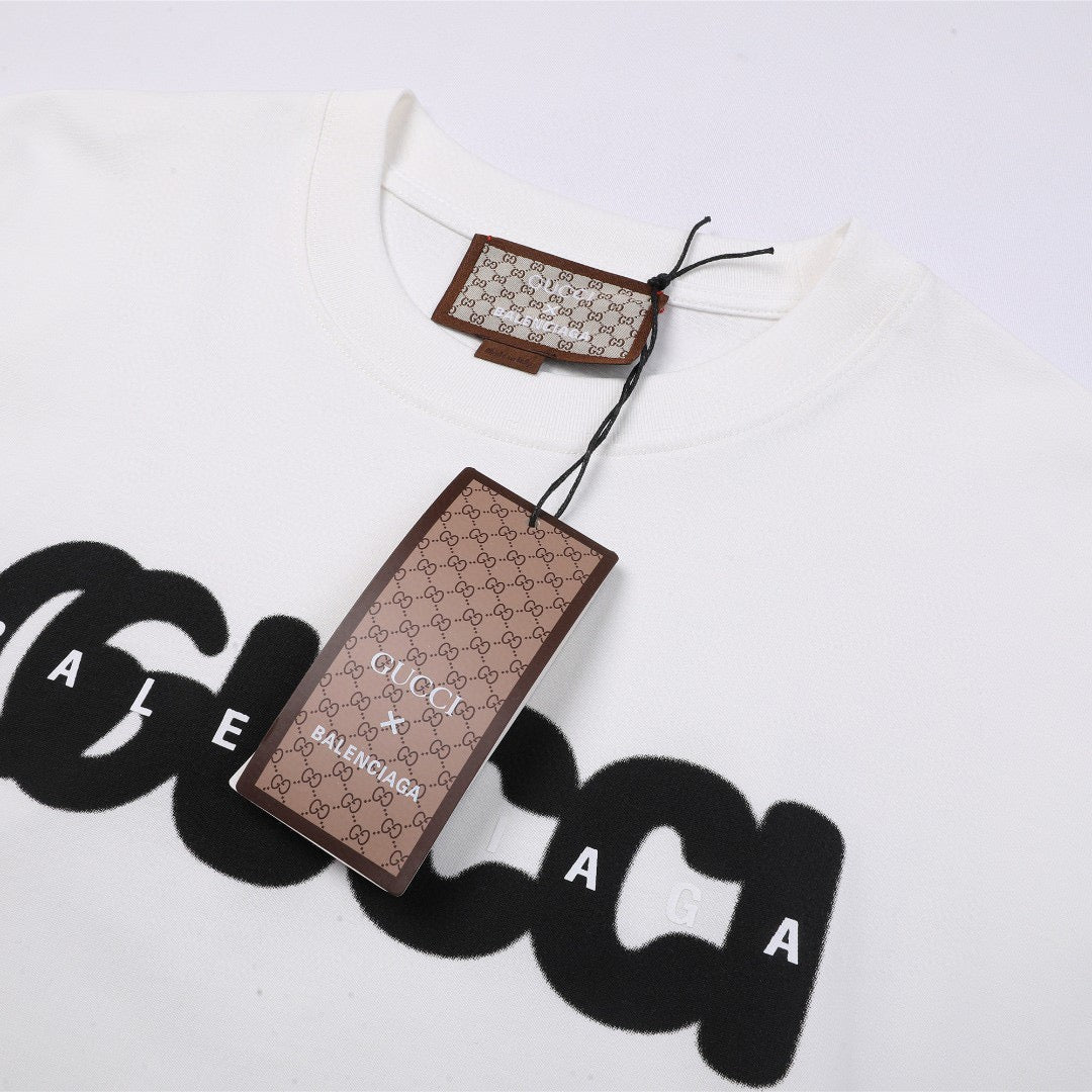 GV*C1 x B*L3NC14G Collab Logo Oversized T-shirt