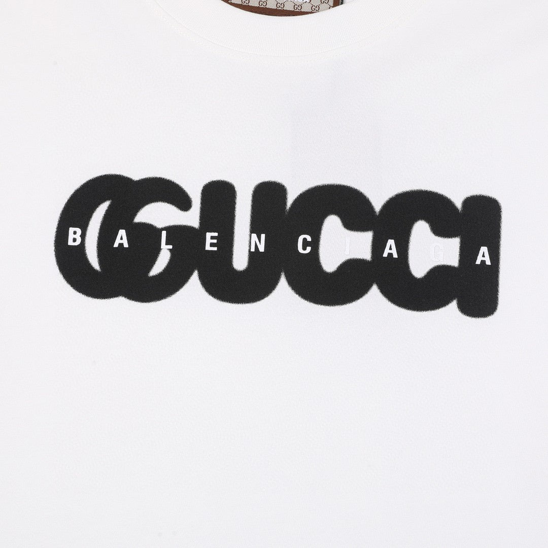 GV*C1 x B*L3NC14G Collab Logo Oversized T-shirt