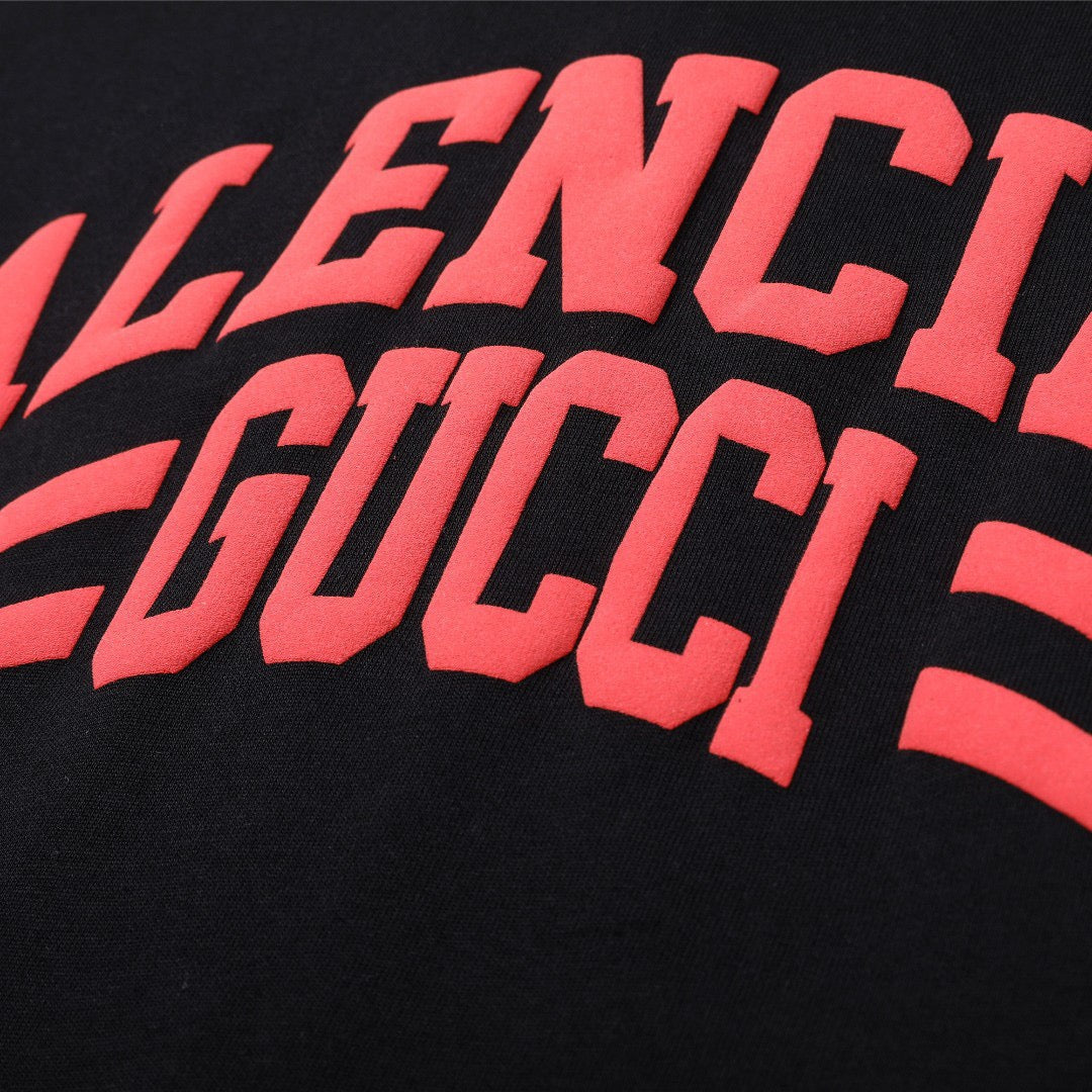 GV*C1 x B*L3NC14G Collab Logo Oversized T-shirt