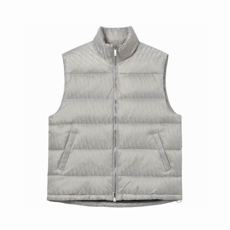 Sleeveless Oblique Logo Down Jacket