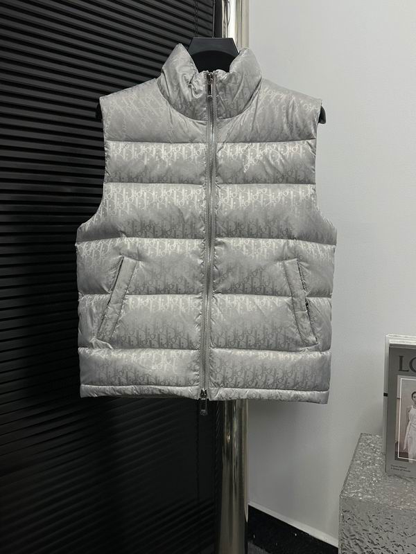 Sleeveless Oblique Logo Down Jacket