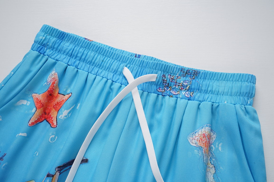 Fond Marin Print Swim Shorts