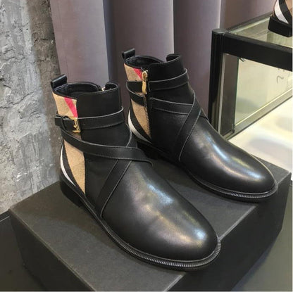 House Check Ankle Boots (Women’s)