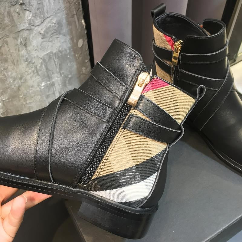 House Check Ankle Boots (Women’s)