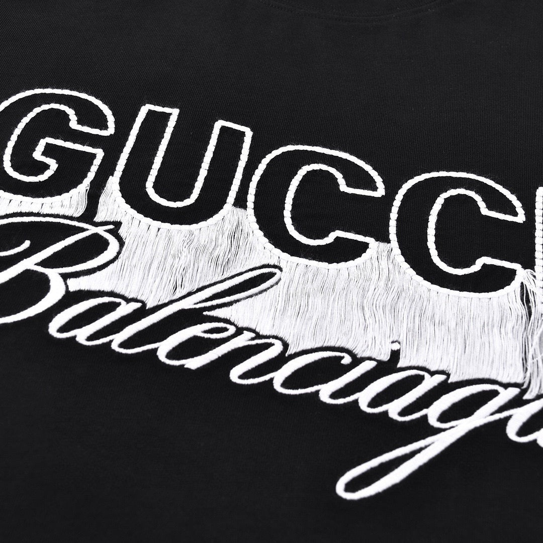 GV*C1 x B*L3NC14G Collab Logo Oversized T-shirt