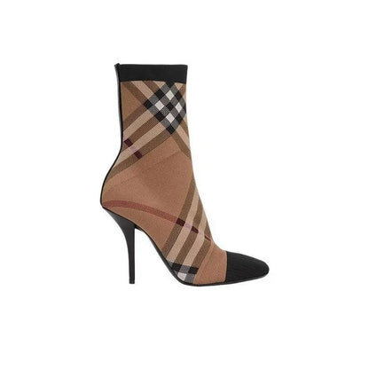 B*RBRY Vintage Check 110mm Sock Boots (Women’s)