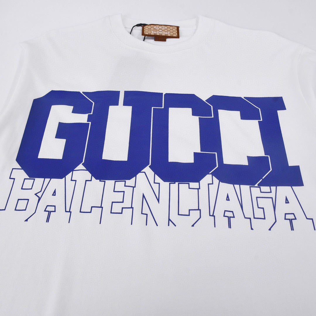 GV*C1 x B*L3NC14G Collab Logo Oversized T-shirt