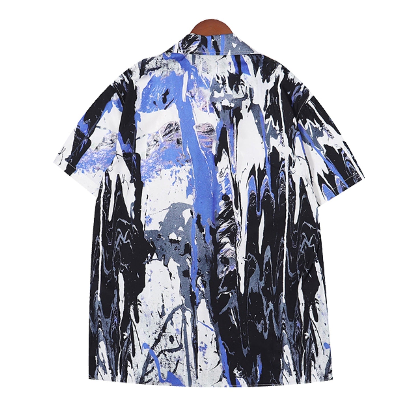 Paint-Splatter Silk Shirt