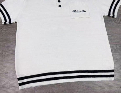 B*LMN Signature Knit Polo Shirt