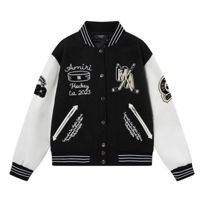 Logo Applique Varsity Jacket