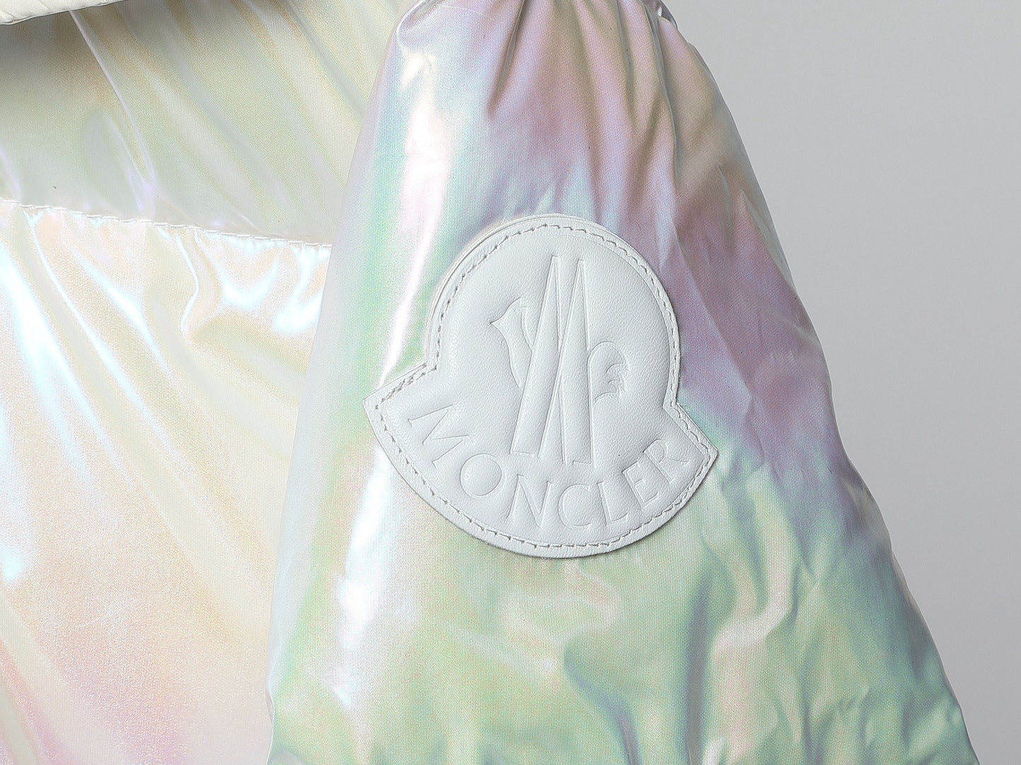 M*NCLR Iridescent Quilted Padded Down Puffer Jacket