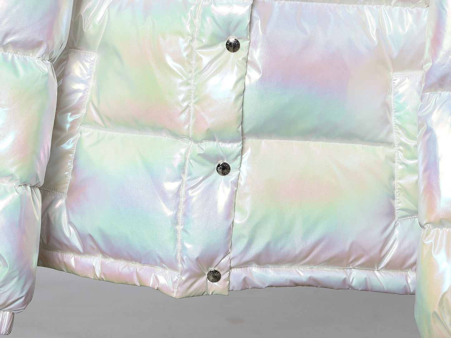 M*NCLR Iridescent Quilted Padded Down Puffer Jacket