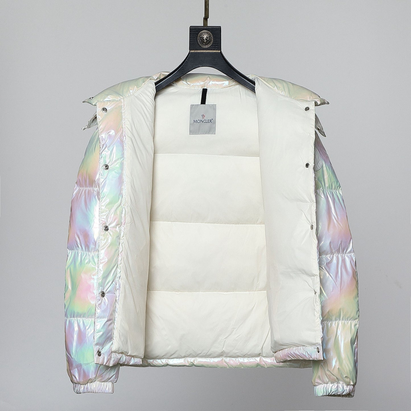 M*NCLR Iridescent Quilted Padded Down Puffer Jacket