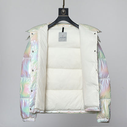 M*NCLR Iridescent Quilted Padded Down Puffer Jacket