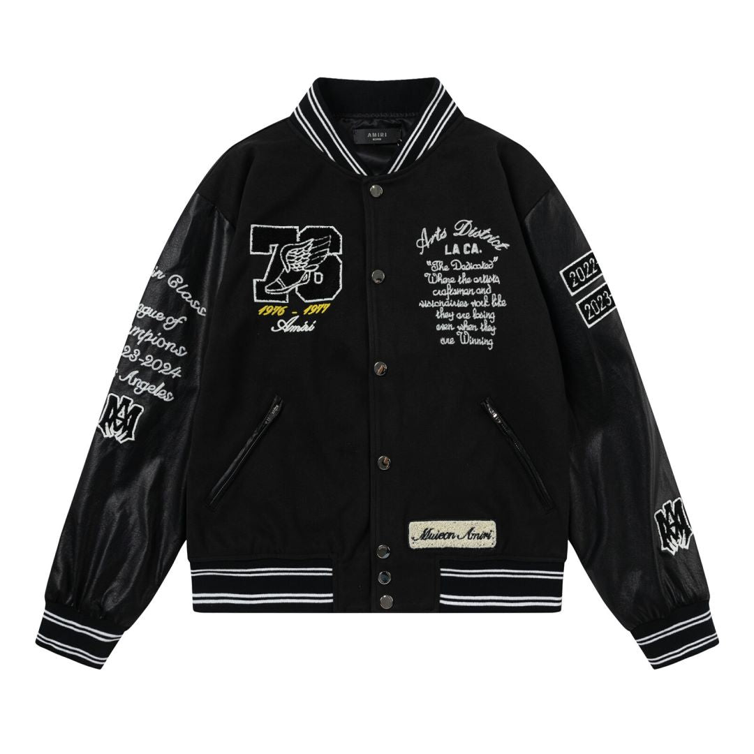 Oversized Eagle Varsity Jacket