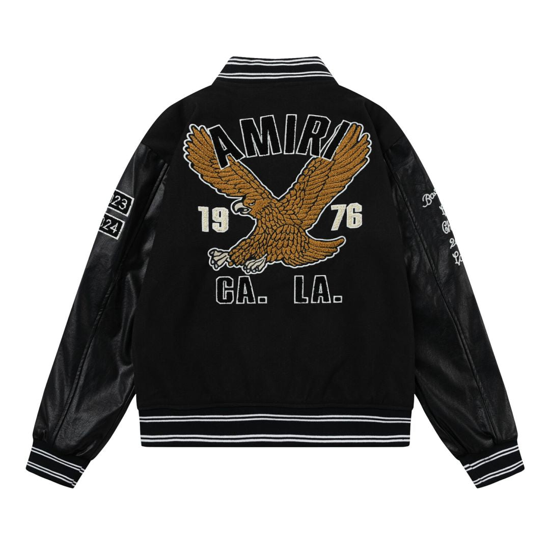 Oversized Eagle Varsity Jacket