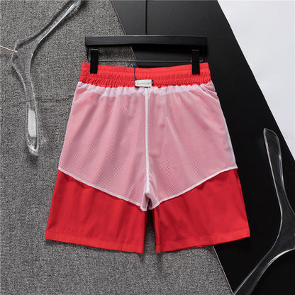 M*NCLR Embroidered Patched Logo Swim Shorts