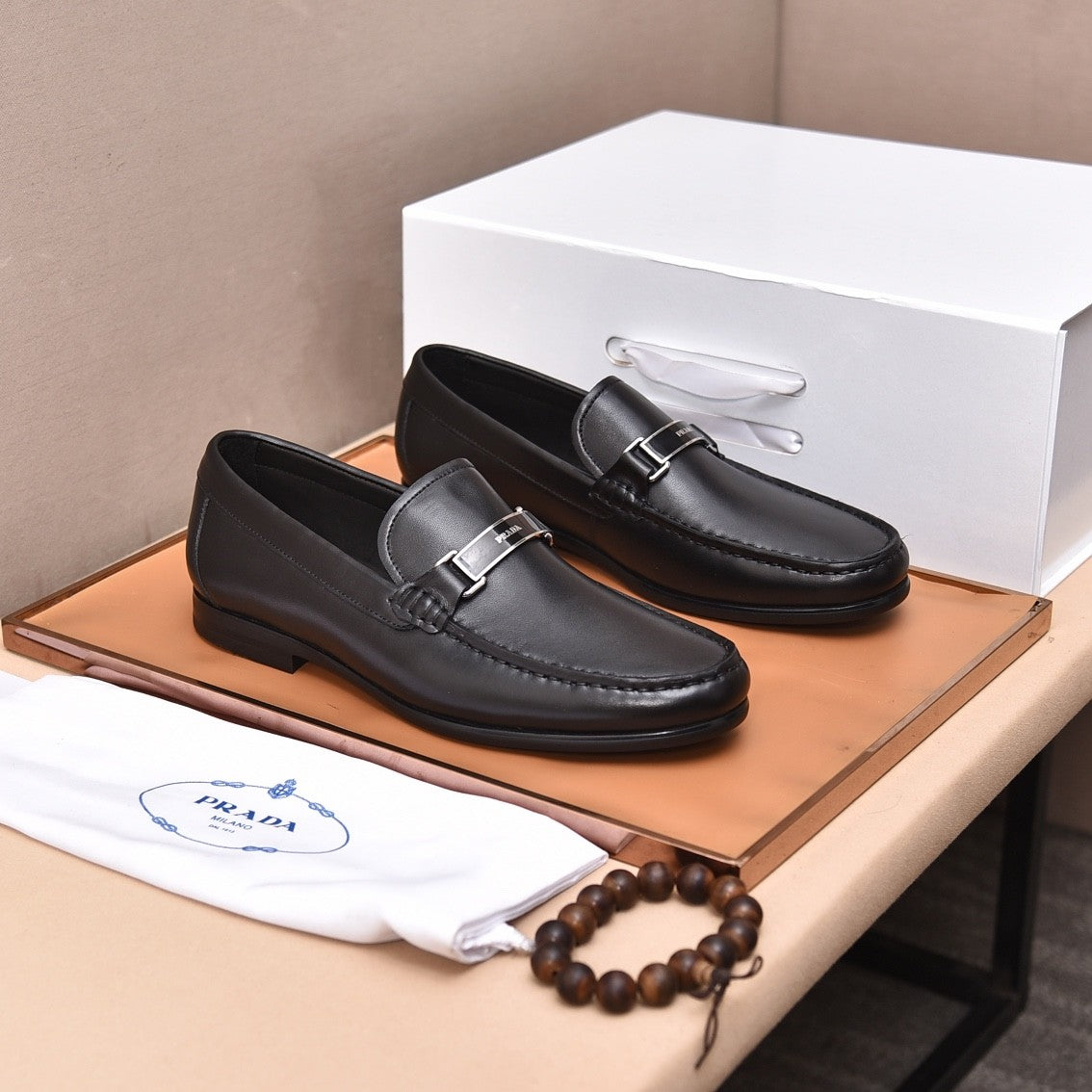 PRD Leather Logo Loafer (Men's)