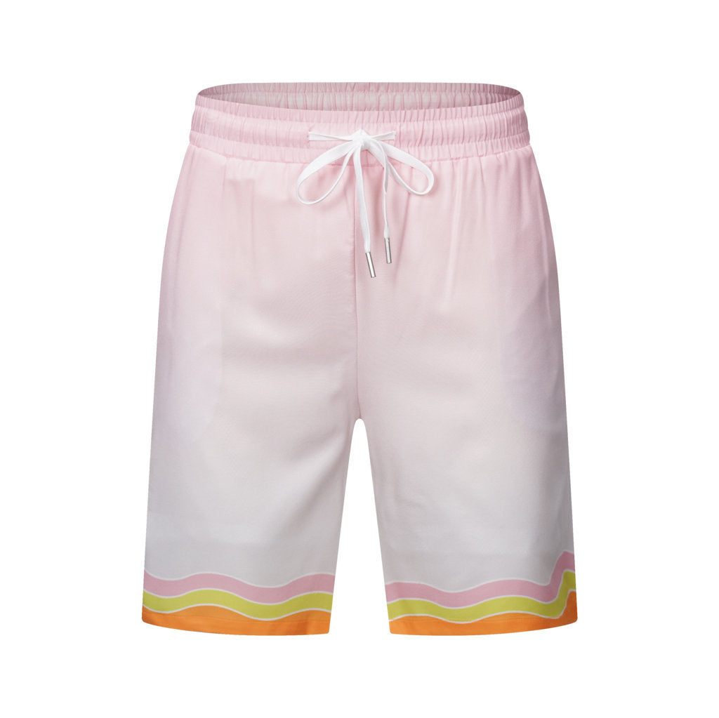 Rainbow Monogram Swim Shorts