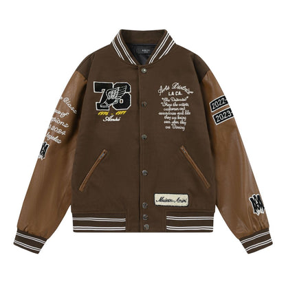 Oversized Eagle Varsity Jacket