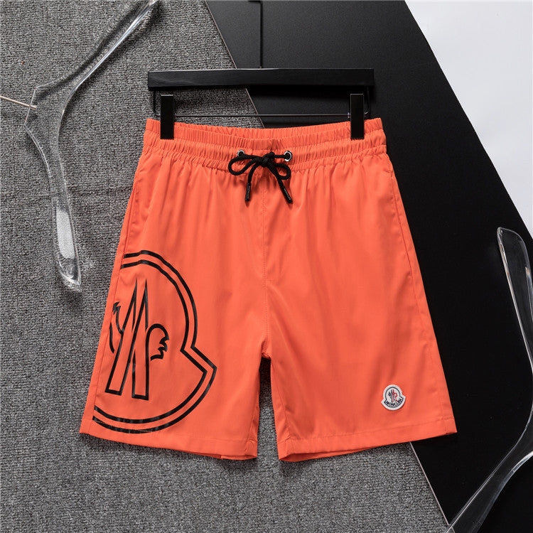 M*NCLR Embroidered Patched Logo Swim Shorts