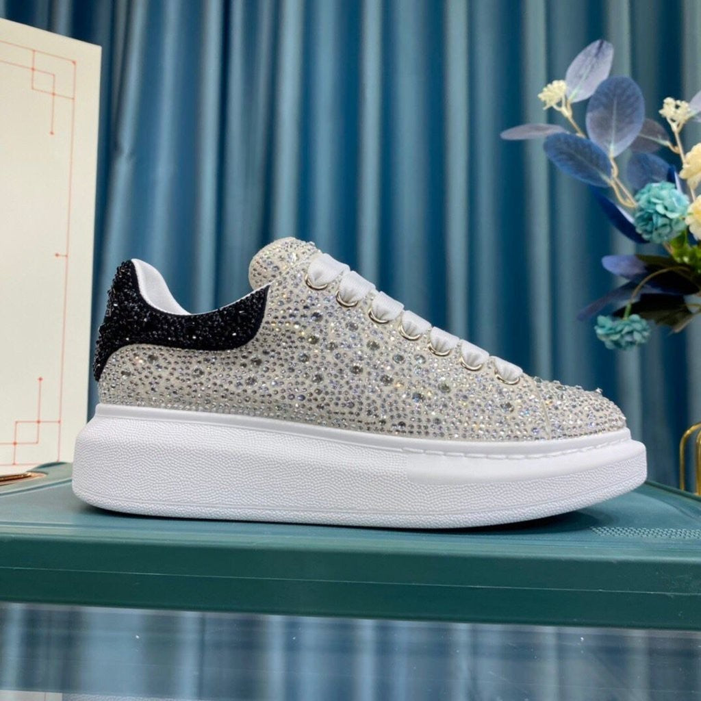 Oversized Crystal Low Top Sneakers