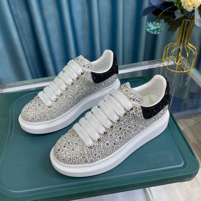 Oversized Crystal Low Top Sneakers