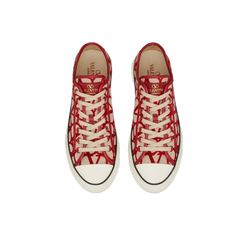 VL7N Toile Iconographe Print Low Top Sneakers