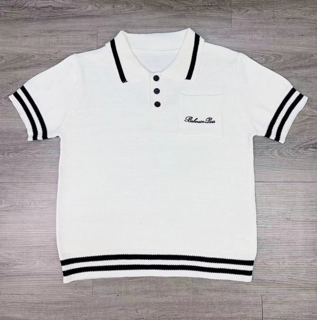 B*LMN Signature Knit Polo Shirt