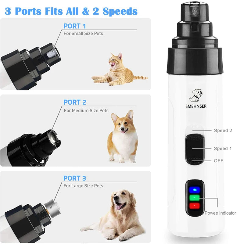 Rechargeable Dog Nail Grinders USB