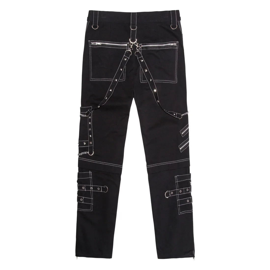 Punk Cargo Pants With Multi Zippers