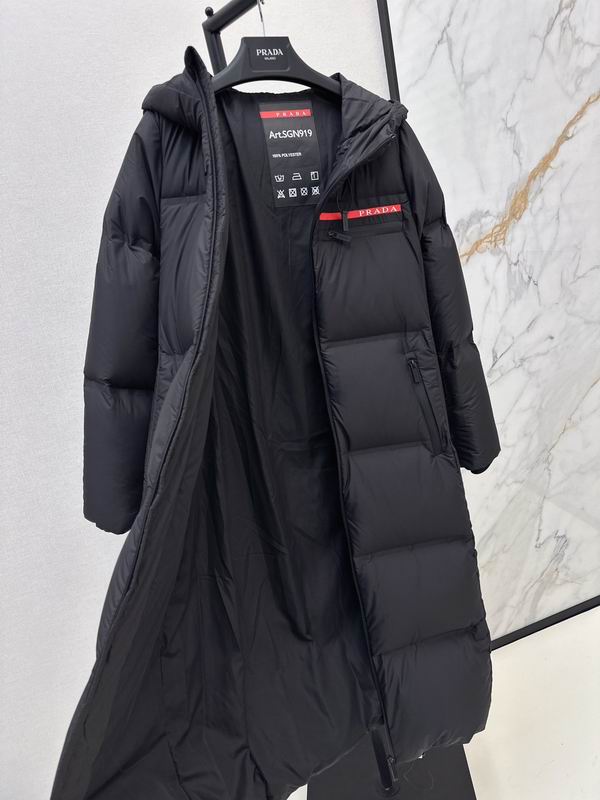 PRD Logo Plaque Long Down Jacket