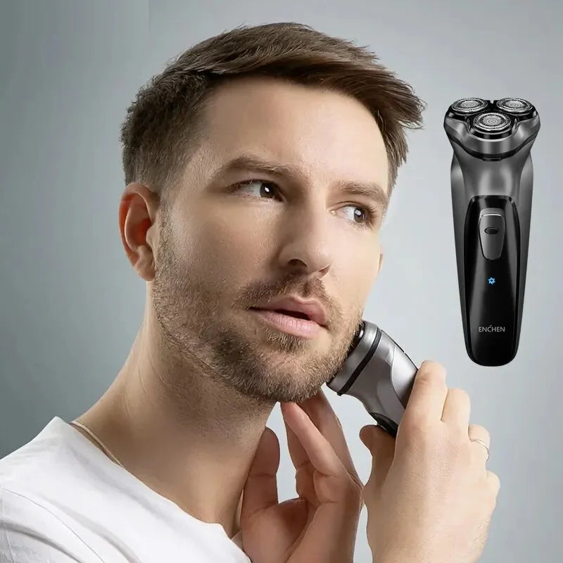 BlackStone Electric Shaver Razor Men Type-C Rechargeable Shaving Beard Machine Intelligent Control Travel Lock 100% New