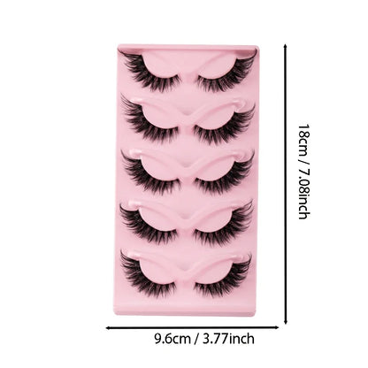 5 Pairs Cat Eye Lashes