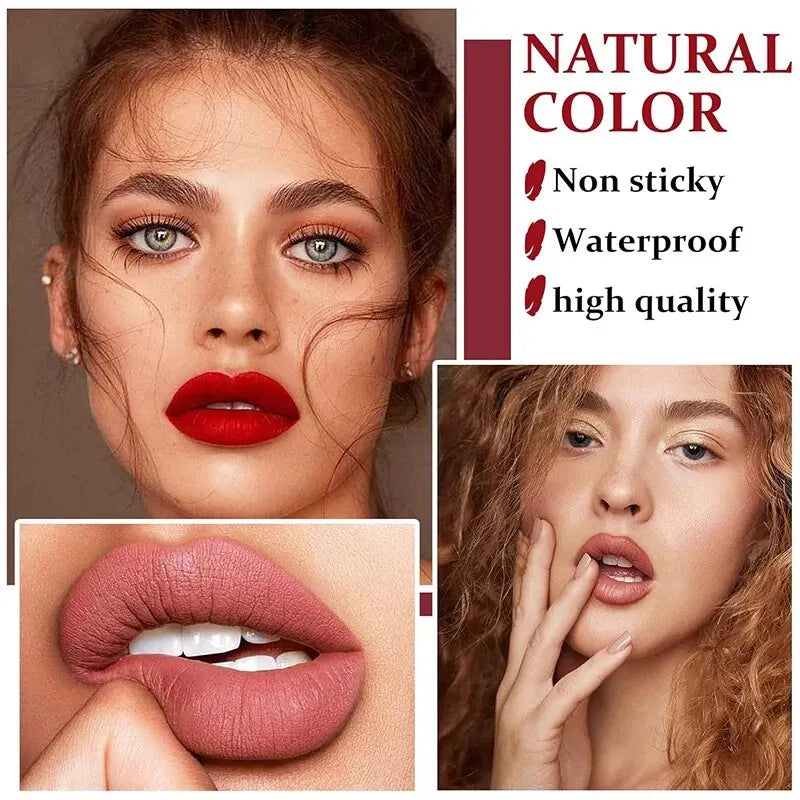 High-pigmented Matte Lipstick Waterproof Long-lasting