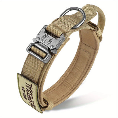 Tactical Dog Collars with Military Handle Military for Medium and Large Dogs