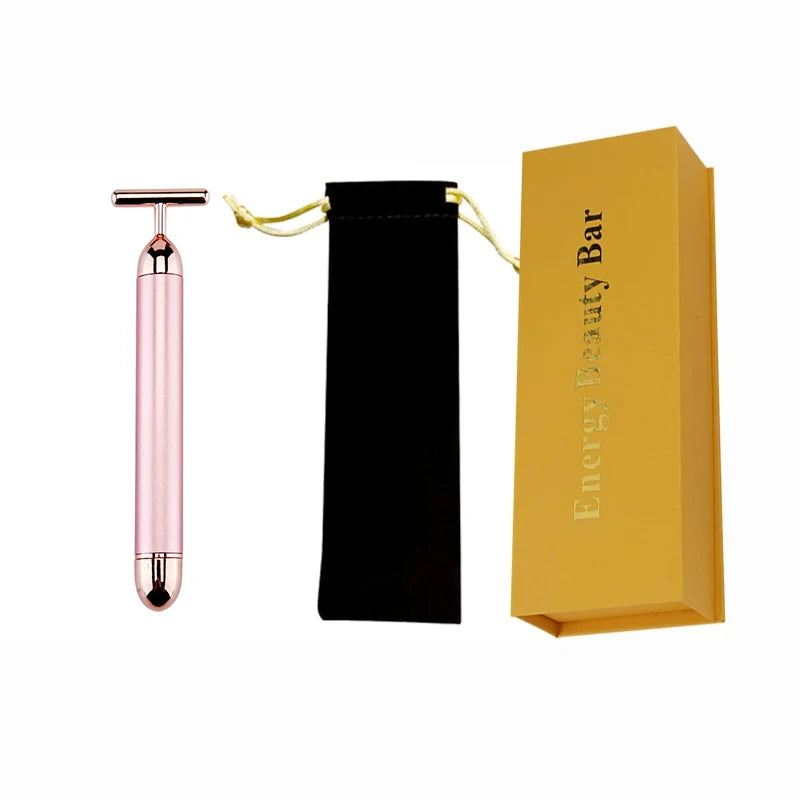 24K Gold Bar Energy Roller Electric Face-lifting