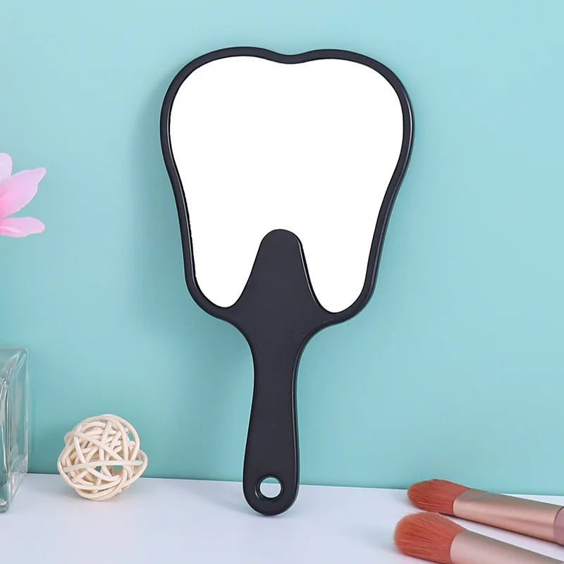 Tooth Shaped Handheld Mirror