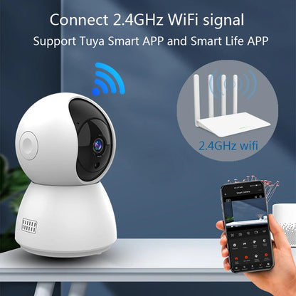 HD 4MP Tuya Smart Mini WiFi IP Camera Surveillance Camera Automatic Tracking Indoor Wireless Security Home CCTV Baby Monitor