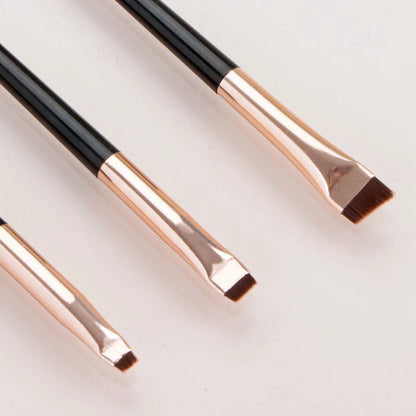 3 Pcs Eyeliner Brush Oblique Head